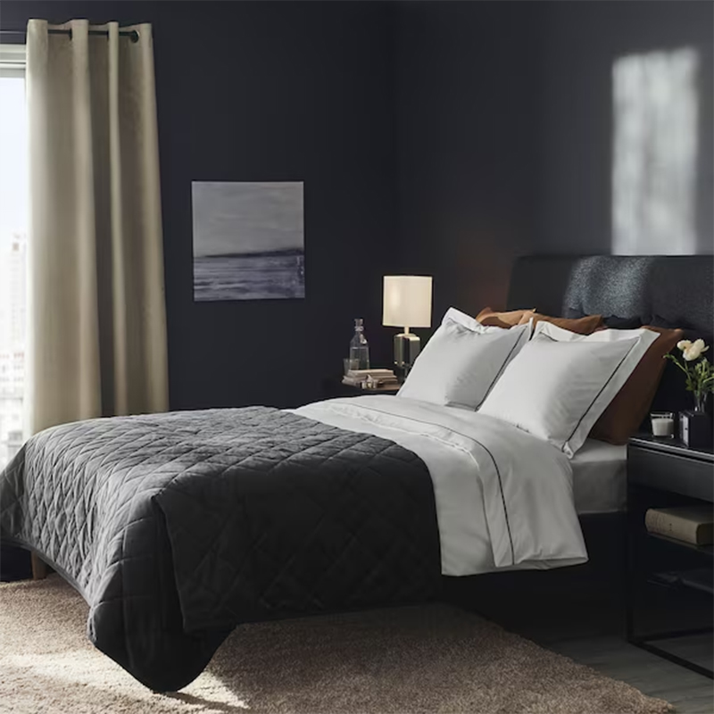 Simpleng Hotel Embroidery Duvet Cover Set 400TC Cotton Sateen Tela