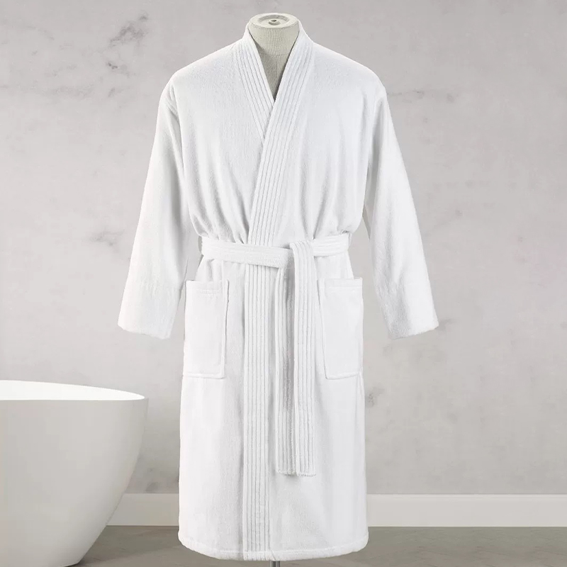 Pure Cotton Pure White Hotel at Spa Velor Bath Robe