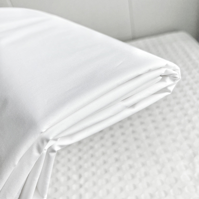 300 Thread Count Plain Satin Cotton White Hotel Top Sheets
