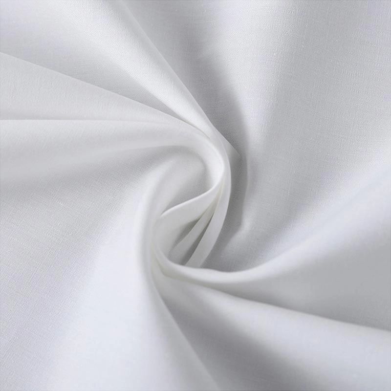 Puro puting 233TC percale plain hotel cotton sheet tela