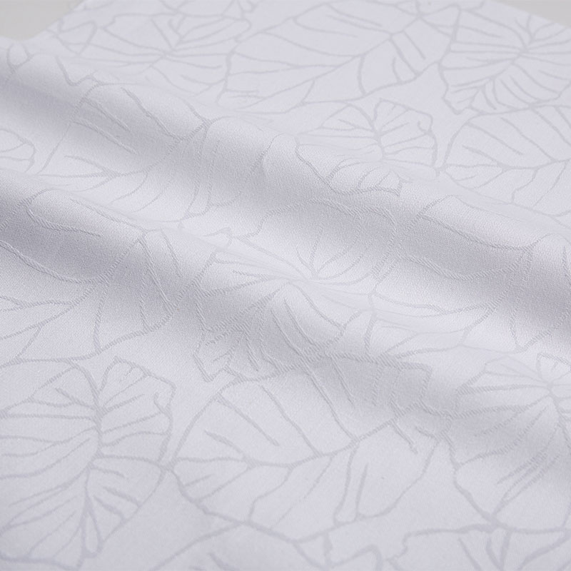 Ang cotton jacquard ay umalis sa mga tela ng hotel na may tela sa kama